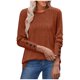 thumbnail image 2 of Tops bohemios sin mangas,Blusa de manga larga cepillada con cuello en V y botones para mujer, poliéster suave, informal, para uso diario, sopatenor, 2 of 9