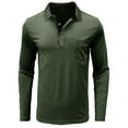 thumbnail image 5 of Men Summer Tops Polyester Undershirt Mens under Shirts Spandex Compression Top Men Short Sleeve Athletic Top Mens Long Sleeve Work Out Neck Long Shirt Teen Work Shirts for Tees for Green 2XL, 5 of 6