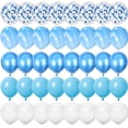 thumbnail image 3 of Globos de látex de confeti de oro rosa, decoraciones de fiesta de feliz cumpleaños, niños, adultos, niños, niñas, suministros de boda, 12 pulgadas, 40 piezas, 3 of 4