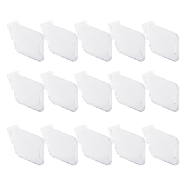 Hioecau Refrigerator Side Door Divider Transparent Design Easy Snap-On Installation PP Plastic Adjustable Partition Flexible Storage Organizer