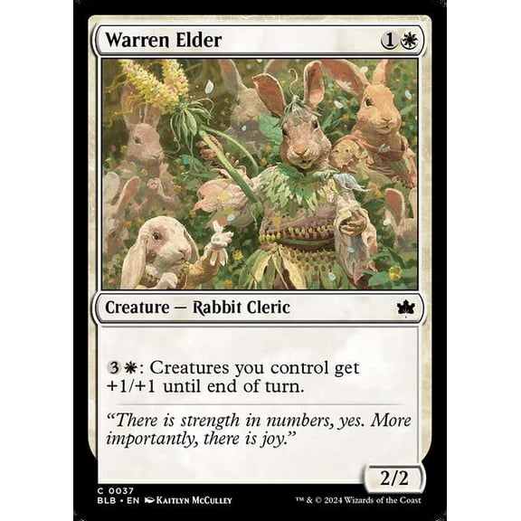 MtG Bloomburrow Common Warren Elder #37