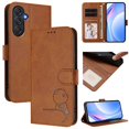 thumbnail image 1 of Flip Case for Samsung Galaxy M55 RFID Blocking Magnetic Clasp Wallet Case with 3 Card Slots and Kickstand Function, 1 of 4