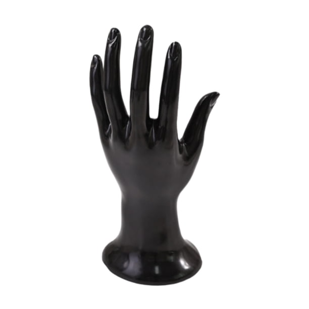 Soporte para anillos, modelo de mano, soporte para joyería, soporte para collares y anillos. Negro