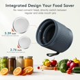 thumbnail image 2 of Electric Mason Jar Vacuum Sealer Kit, CooAoo 4 in 1 Vacuum Sealer for Wide and Regular Mouth Mason Jars, Automatic Stop Mason Jar Sealer for Vacuum Bags Containers Jars Wine Bottle,Blue, 2 of 8