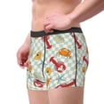 thumbnail image 2 of Kdxio Men's Boxer Briefs with Lobster Sea Shell Print - Comfortable and Breathable Underwear for Everyday Wear, 2 of 5