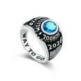 thumbnail image 3 of Mementos PJM Custom Large Men's Class Rings Sterling Silver for High School and College Graduation, 3 of 6