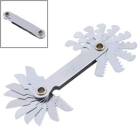 

20pcs / set Metric Stainless Steel 60 Degree Screw Pitch Gauge for Industrial Measurement with 0.5-7.0 Blades Range