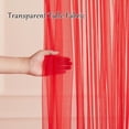 thumbnail image 6 of UniMall 10x10ft Red Tulle Backdrop Curtain with Lights String for Parites, Sheer Backdrop Curtains for Wedding Baby Shower Birthday Party Photo Shoot Decorations, 6 of 17