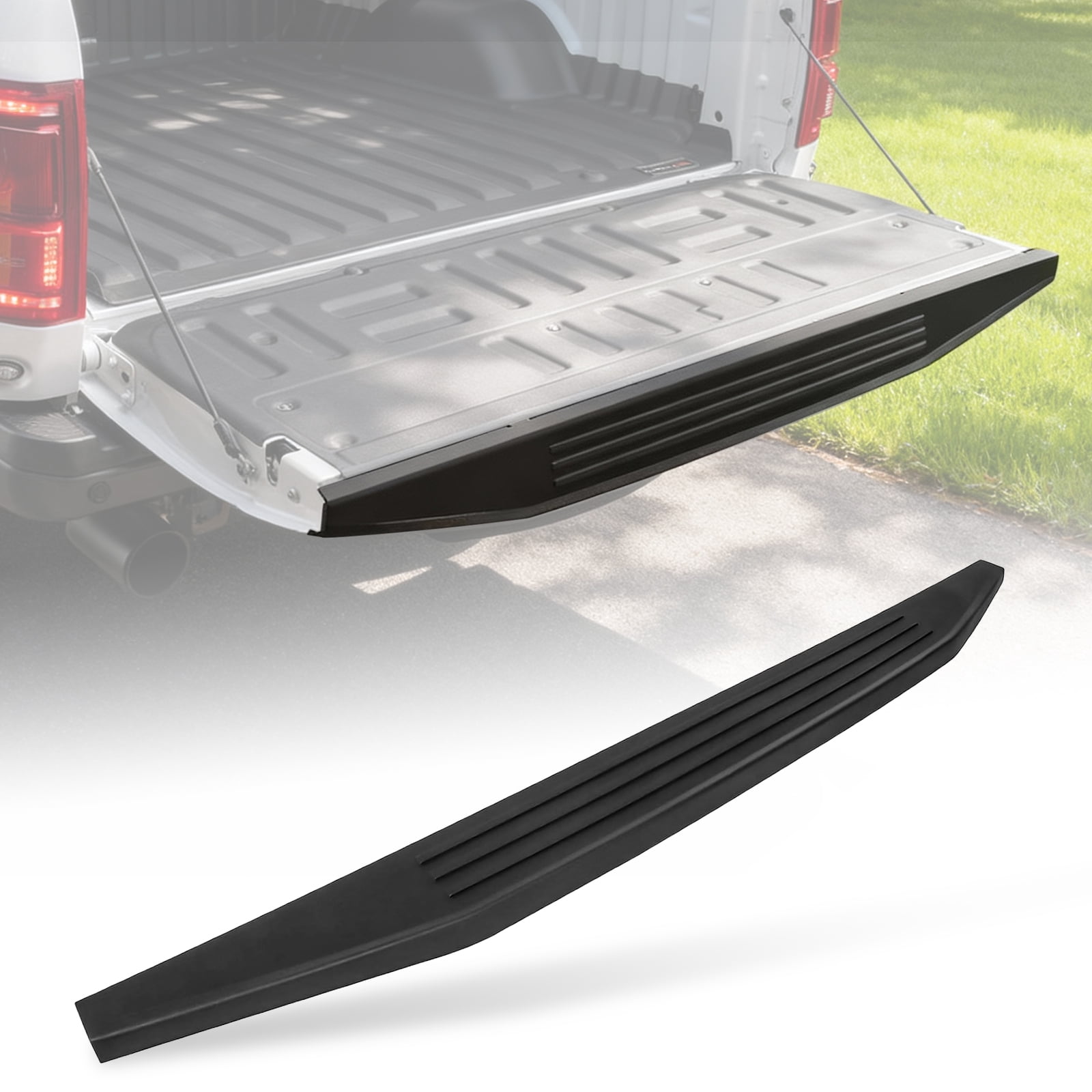 Tailgate Cover & Protector Fit for Ford F150 2015-2020 — All Weather Heavy Duty Tailgate Spoiler Cap, Molding Trim, Replacement for FL3Z-9941018-AA,