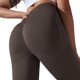 thumbnail image 5 of Pantalones de yoga de cintura alta con estampado de cara sonriente de color sólido y sin costuras, mallas deportivas para correr y fitness, 5 of 6