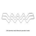 thumbnail image 3 of Baohd Wave Shaped Taco Shell Mold With Durable Structure For Tacos Silver Multi-slot, 3 of 6