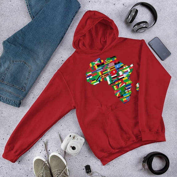 African Flags (Unisex) Hooded Sweatshirt