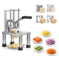 thumbnail image 1 of Cortador de papas fritas VEVOR, picador de verduras comercial con 4 cuchillas de repuesto, picador Easy Dicer de 1/4" y 3/8", rebanador de 6 gajos y descorazonador de manzanas de 6 gajos, 1 of 9