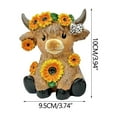 thumbnail image 3 of Cow Shaped Resin Planter – Unique Home Decor for Indoor Plants, Flowers, Decorative Shelf Desk Mantel Piece, Durable Lightweight Gift for Garden Office Kitchen, 3 of 6