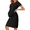 Black, variant on Baby Shower Dresses for Mommy to Be Short Sleeve Bodycon Dress for Pregnant Soft Maternity Summer Dress