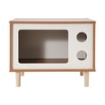 thumbnail image 4 of Cat House, Floorstanding Cat Bed Indoor, Modern TV-Shaped Cat Shelter 19.7*11.4*15.7in(Wooden), 4 of 26