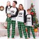 thumbnail image 3 of Conjuntos de pijamas navideños a juego para niños, gafas de sol geniales, muñeco de nieve, a cuadros, de talla grande, 3 of 3