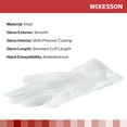 thumbnail image 3 of McKesson Vinyl Exam Gloves, Powder-Free, Disposable Medical Glove, XL, 130 Count, 1 Box, 3 of 9