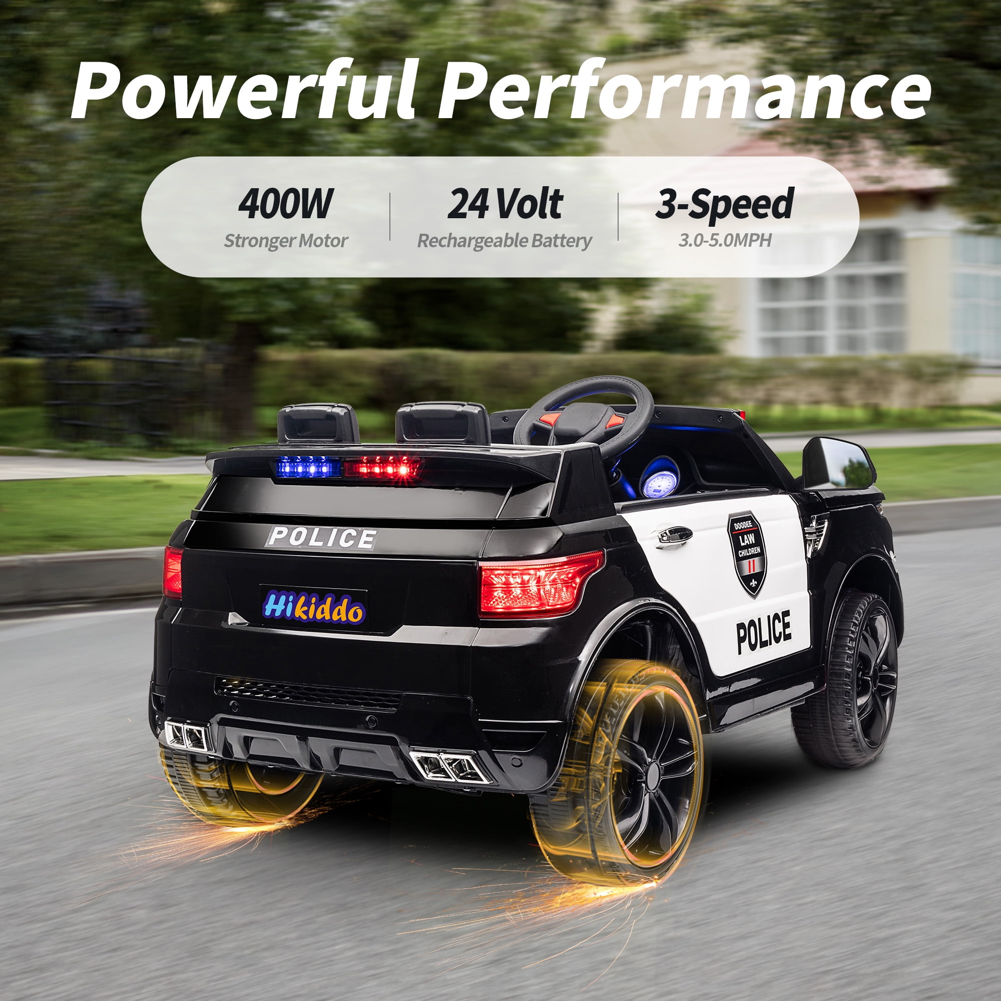 Hikiddo Electric Car for Kids, Licensed Ford-Shelby F-150 12V Ride on Truck Toys for Toddlers w/ Remote, 2-Hour Drive Time - Black