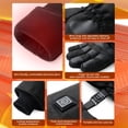 thumbnail image 5 of lcziwo Black Unisex Winter Waterproof Heated Gloves for Cycling, Motorcycle, Hiking, Snowboarding Heating Glove with Touchscreen Function, 5 of 9
