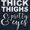 Navy, variant on Thick Thighs Pretty Eyes Funny Cute Youth T Shirt Tee Girls Infant Toddler Brisco Brands 12M
