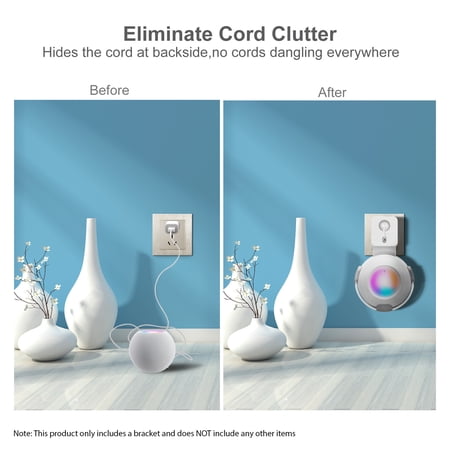 mini wall mount Mount Wall-mounted Smart Speaker Stand Suitable for HomePod Mini Audio Stand with Power Cord Management Space Saving Smart Home Audio Accessories