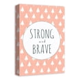 thumbnail image 2 of Creative Products Strong And Brave Pink  12x18 Canvas Wall Art, 2 of 5