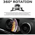 thumbnail image 2 of Soporte magnético para teléfono Audi A3/S3, soporte para ventilación de coche, soporte magnético giratorio para teléfono Audi A3/S3/RS3 (negro), 2 of 5