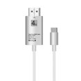 thumbnail image 1 of 4K Cable 2M, conecte la computadora portátil y el teléfono a Extienda el cable de de modo dual, fácil de utilizar y blanco shamjiam Adaptador de cable de video, 1 of 9