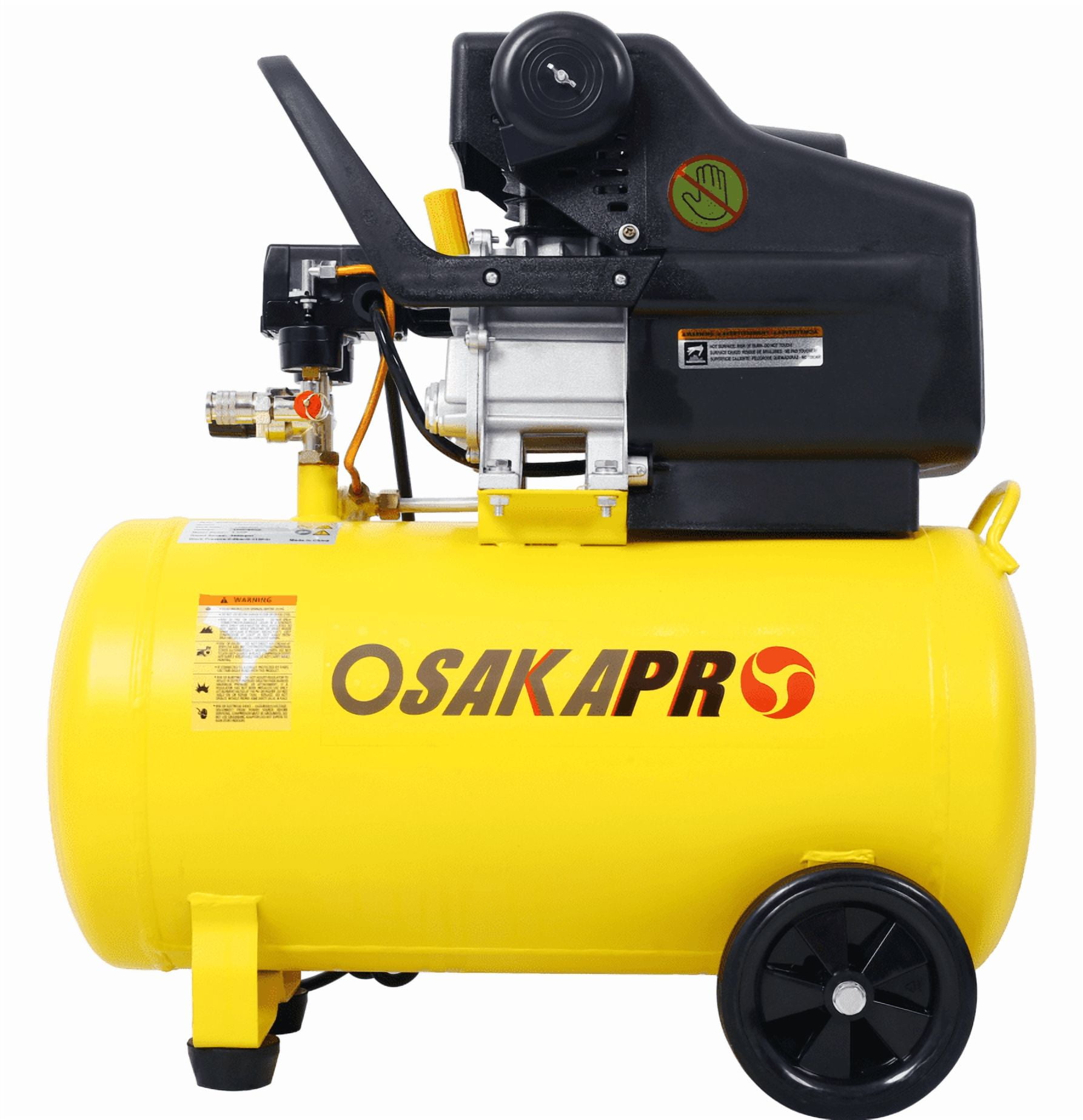 4.5HP Ultra Quiet 13 Gal Oil-Lubricated Air Compressor with Wheels