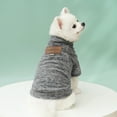 thumbnail image 2 of Dog Sweater Classic Warm Pet Sweaters Pet Dog Clothes Knitwear Warm Dog Pajamas for Small Dog Puppy Winter Doggie Sweatshirt - Gray, S, 2 of 8