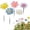 Pink, variant on Product Sculptures & Statues Product Title Colourful Flower Stakes Decorative Garden Stakes | Metal Garden Stakes | Metal Flowers Garden Flower Stakes Decoration | Yard Outdoor Decoration For Garden