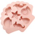 thumbnail image 2 of 2 uds 7 Even Sea World molde de silicona para Chocolate hecho a mano molde de jabón para aromaterapia accesorios de epoxi de cristal Diy, rosa ER, 2 of 5