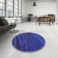 thumbnail image 3 of Ahgly Company Indoor Rectangle Patterned Denim Dark Blue Area Rugs, 5' x 8', 3 of 6