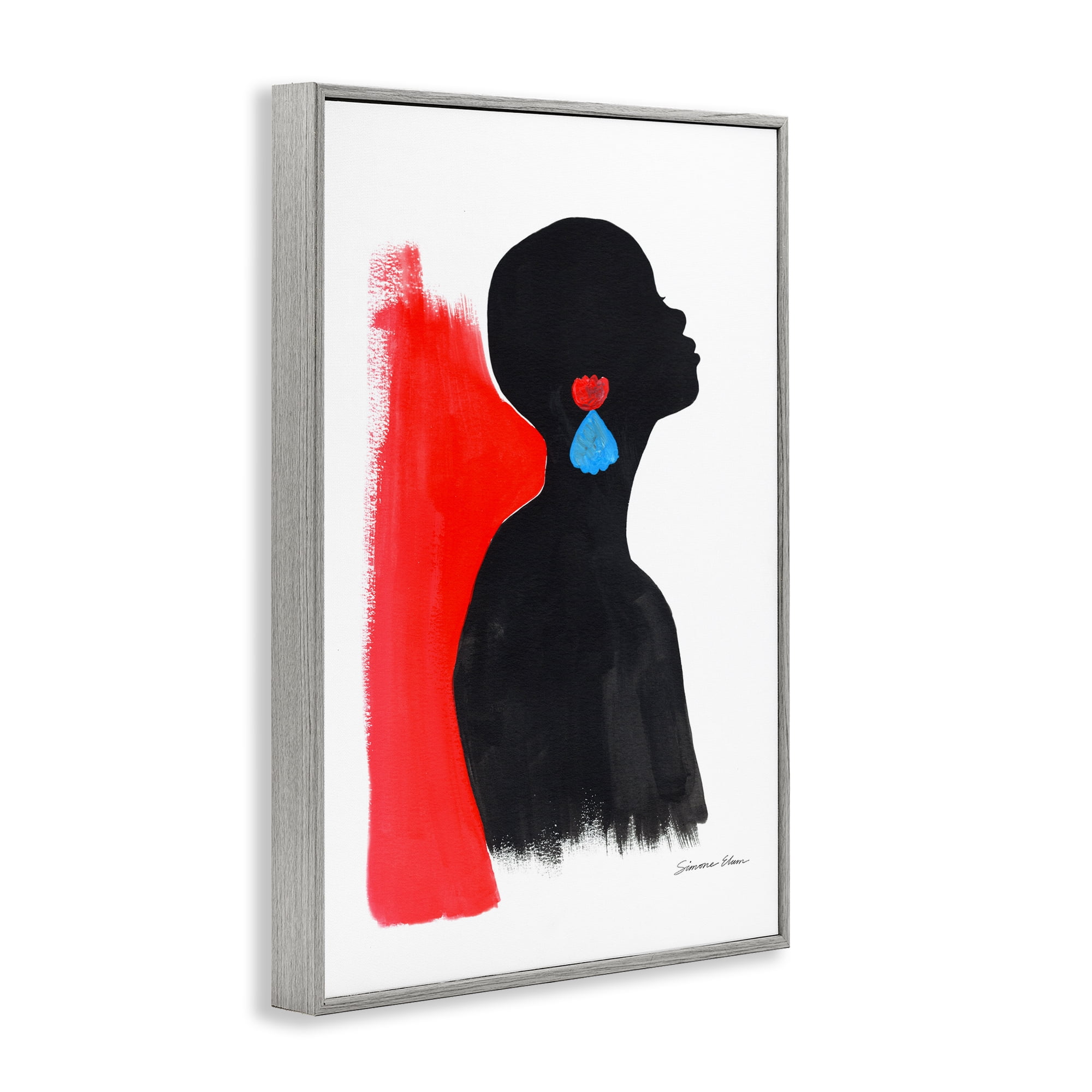 Stupell Industries Dreaming In Color Gray Framed Giclee Art, design by Simone Elum