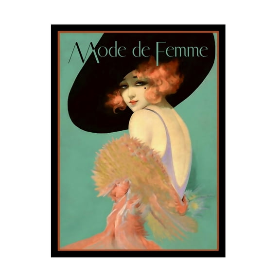 Trademark Fine Art 'Fashion Women 27' Canvas Art by Vintage Lavoie