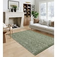 thumbnail image 3 of SUNDEREY 4'x6' Washable Area Rug,4x6ft Bohemian Bedroom Rug Hand-Woven Cotton Living Room Rug,Stain Resistant Boho Rug Low-Pile Throw Rug for ‎Dining Room Office,Green, 3 of 6