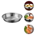 thumbnail image 3 of 1pc Thickened Soup Basin Practical Stainless Steel Soup Bowl for Home (Silver), 3 of 9