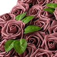 thumbnail image 4 of Flores artificiales, 25x Rosas de espuma Dalia Flores artificiales Combo Box Set para bricolaje de boda Centros de Arreglos Ducha Hogar I mayimx Rosa falsa de espuma, 4 of 9