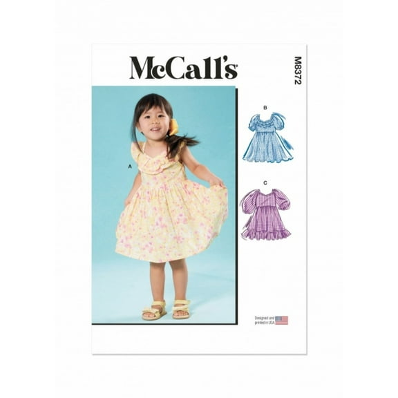 McCalls Sewing Pattern 8372 Kids A (1/2-1-2-3-4)