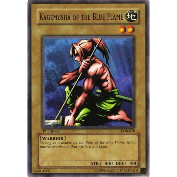Yugioh Legend Of Blue Eyes White Dragon Kagemusha Of The Blue Flame Lob 028 Walmart Com Walmart Com