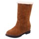 thumbnail image 1 of NECHOLOGY Botas Mujer Adulto Femenino Zapatos Botines mujer Botas Nieve Invierno Tobillo Botas de suela gruesa Zapatos Invierno Corto Mujer Botas de mujer (Brown, 8), 1 of 6