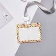 thumbnail image 6 of Kdxio Colorful Leaves Card Badge Holder Work Badge Sleeve for Office, School, Factory, ID Credit Cards, Driver Licenses and Passes, 6 of 7