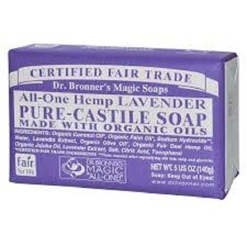Dr. Bronner's Pure Castile Bar Soap Lavender 5 oz.