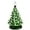 Army Green, variant on Christmas Decorations 15in Ceramic Christmas Tree, Pre-lit Hand-Painted Tabletop Holiday Tree, Christmas Atmosphere Desktop Decoration Gift, 64 Lights -  Red and White Bulbs(Dark Green)