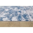 thumbnail image 2 of HomeRoots 553763 4 x 6 ft. Navy Blue Abstract Washable Non Skid Rectangle Area Rug, 2 of 9