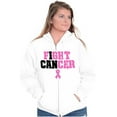 thumbnail image 4 of Breast Cancer I Can Fight Cancer Zip Hoodie Sweatshirt Women Brisco Brands L, 4 of 6