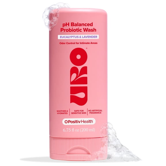 O Positiv URO pH-Balanced Probiotic Intimate Wash for Daily Odor Control, 6.75 fl oz