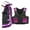 Black With Purple, variant on Junior Youth Bull Riding Pro Rodeo Leather Protective Vest Chaps