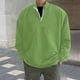 thumbnail image 1 of Sudadera sin capucha para hombre, jersey con media cremallera, camiseta de manga larga, sudadera sin capucha, blusa y camisa de cuello alto de manga larga, blusa para hombre, 1 of 6